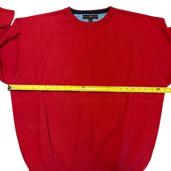 Tommy Hilfiger Golf Cotton Red Knit Long Sleeve Sweater Size XXL - Picture 4 of 6